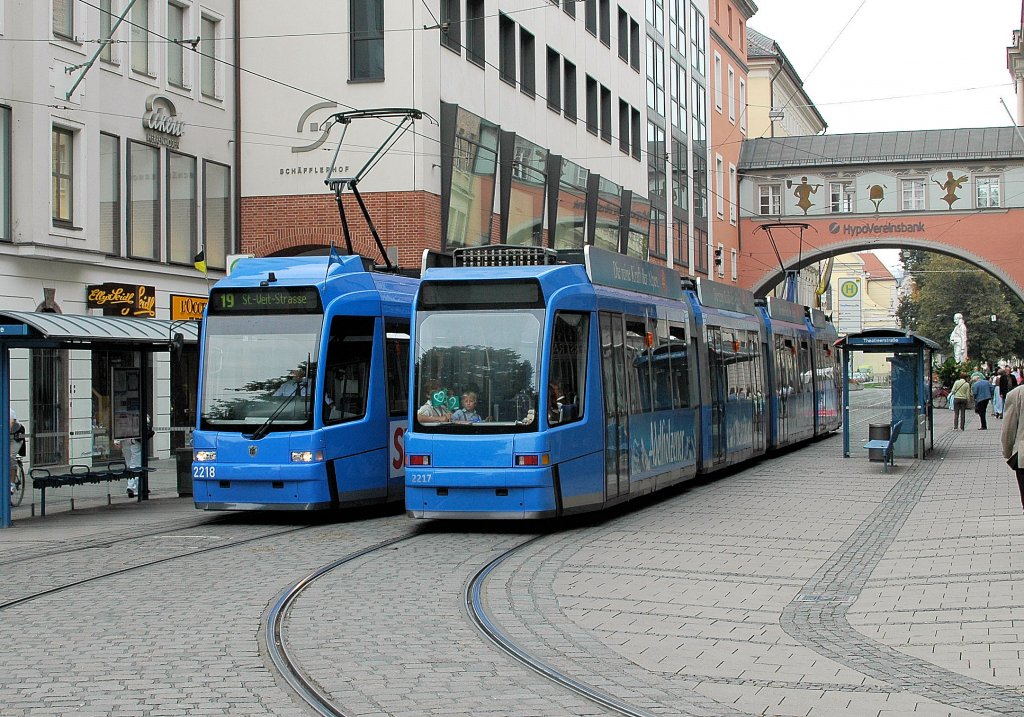 R3.3 2218 & 2217 am 20.09.09 in der Maffeistra�e