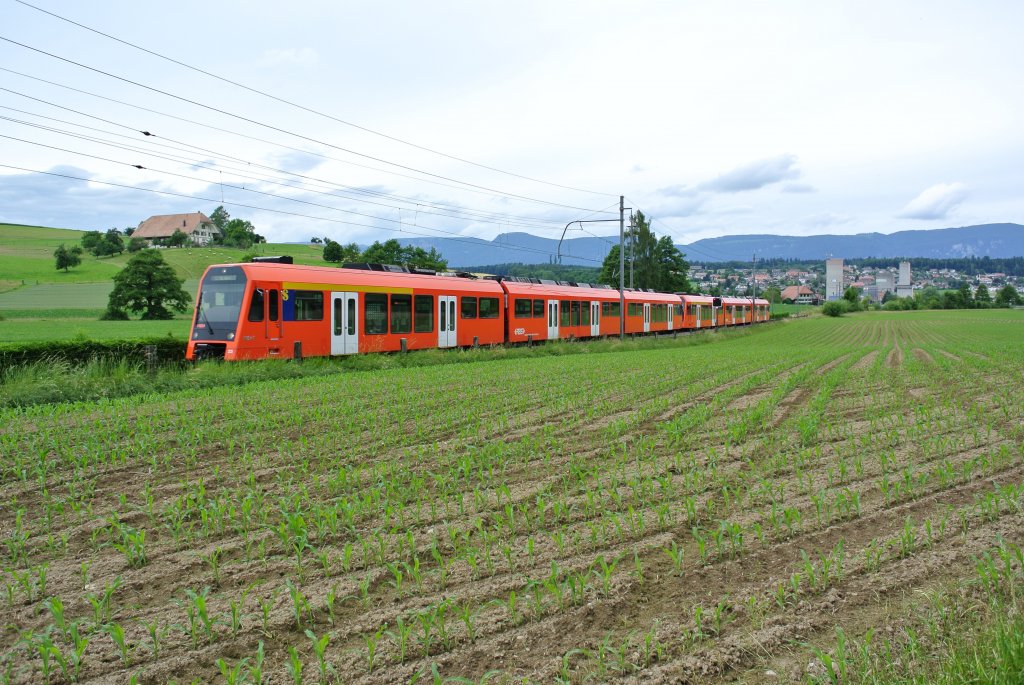 RABe 4/12 23+24 bei Lohn-Lterkofen, 10.06.2012.