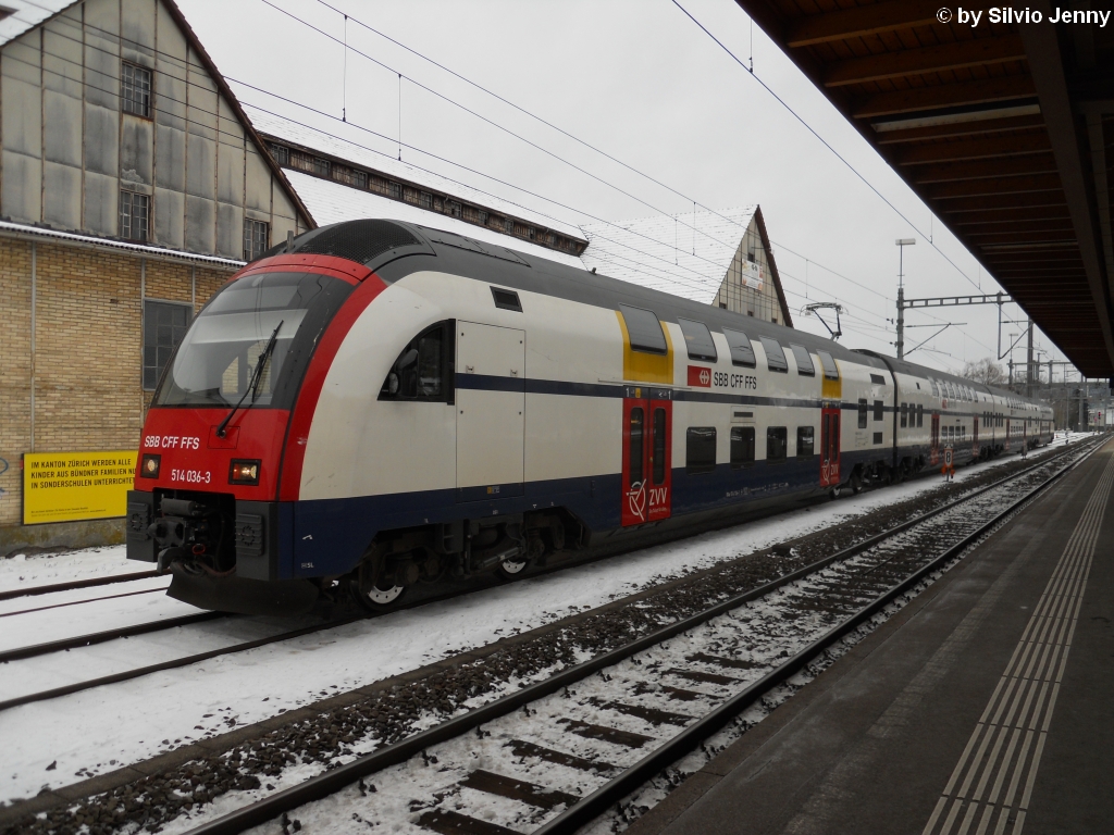 RABe 514 036-3 am 5.12.2010 in Oberwinterthur