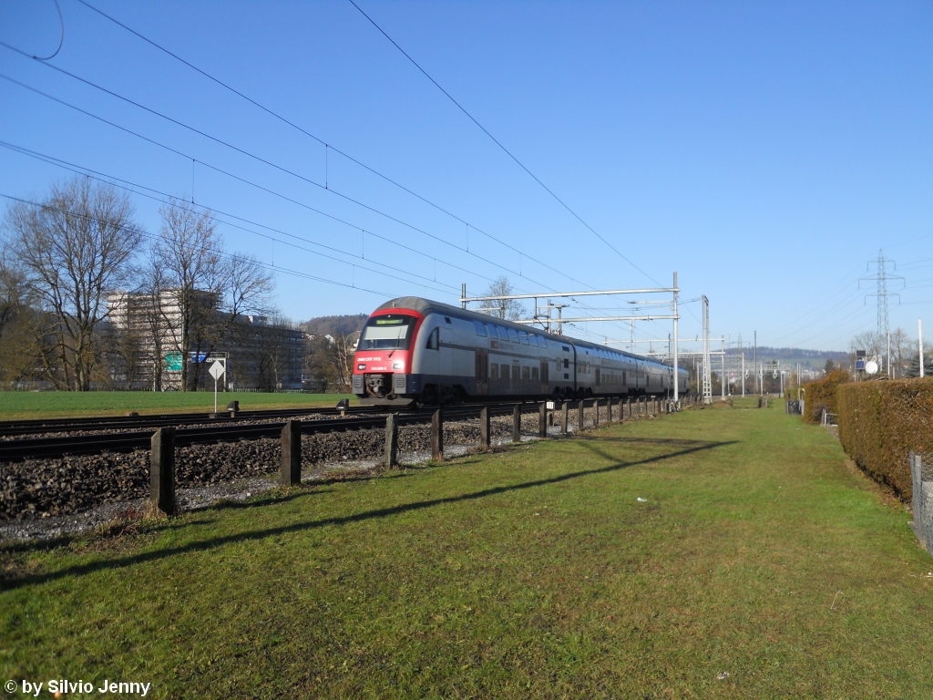 RABe 514 040-5 am 16.1.2011 bei der Tssmhle als S16 nach Thayngen.