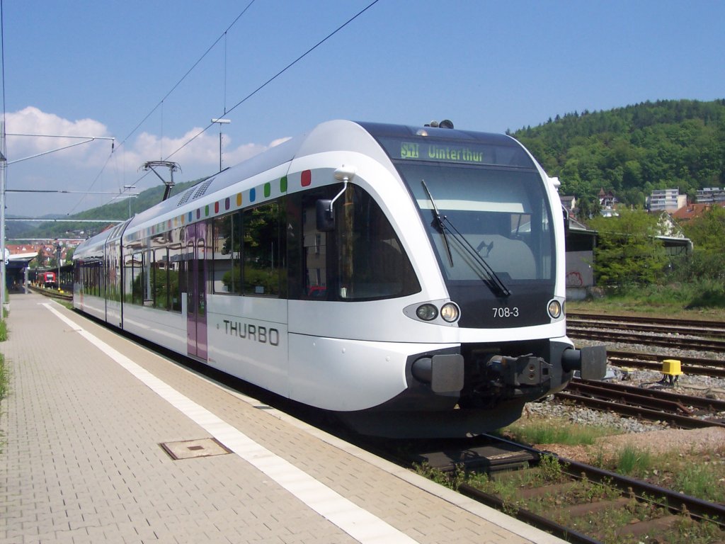 RABe 526 708-3 in Waldshut am 11.05.2006