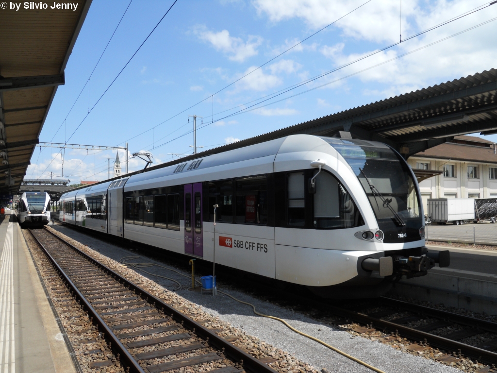 RABe 526 782-6 ''Altsttten SG'' am 25.7.2010 in Romanshorn.