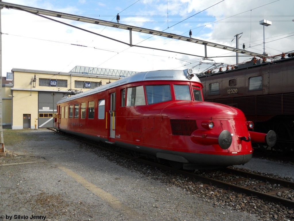 RAe 2/4 1001 am 26.9.2010 vor dem Depot Biel.