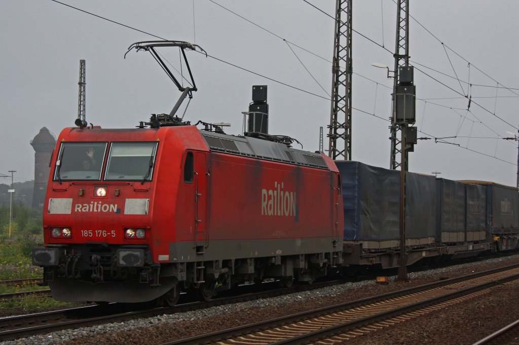 Railion 185 176 am 4.9.10 in Duisburg-Bissingheim
Gru an den TF!