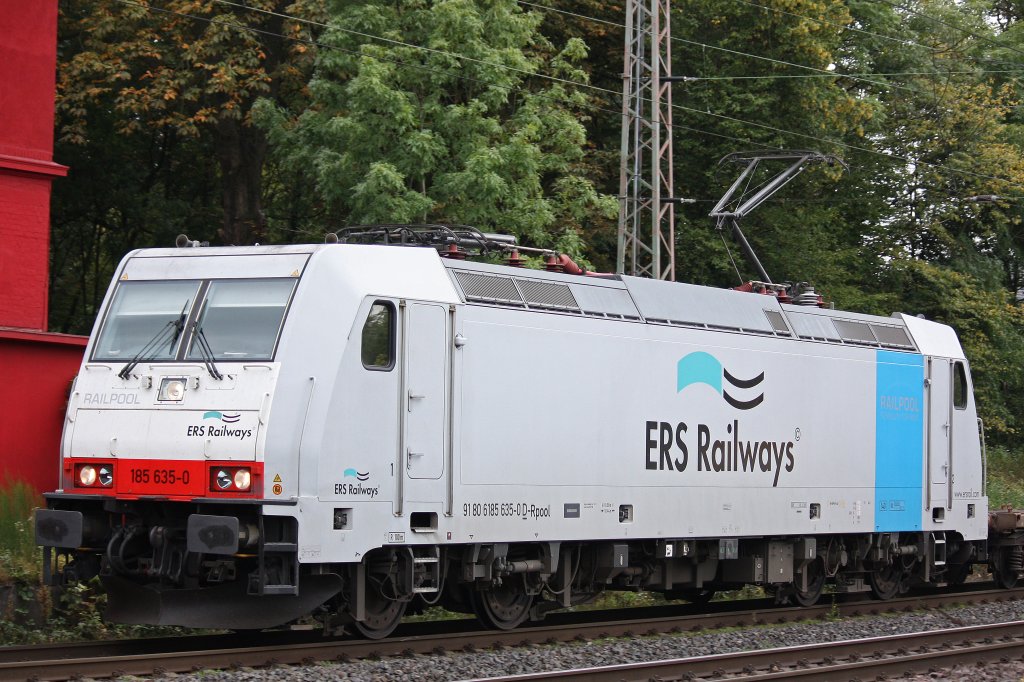 Railpool/ERS 185 635 am 15.9.12 in Ratingen-Lintorf.