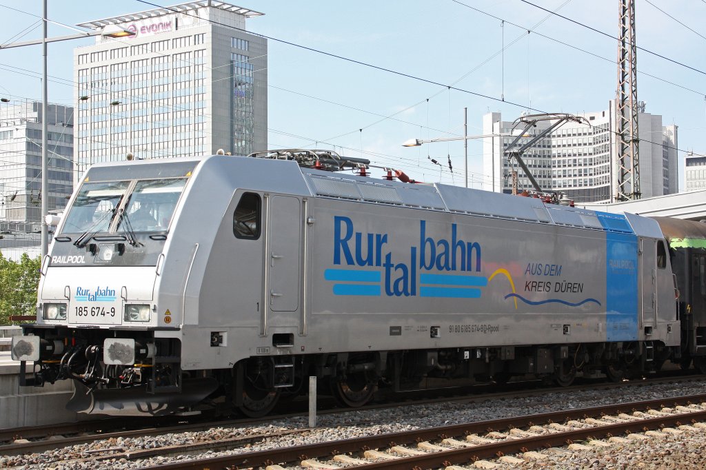 Railpool/RTB am 29.5.10 mit SZ in Essen Hbf
