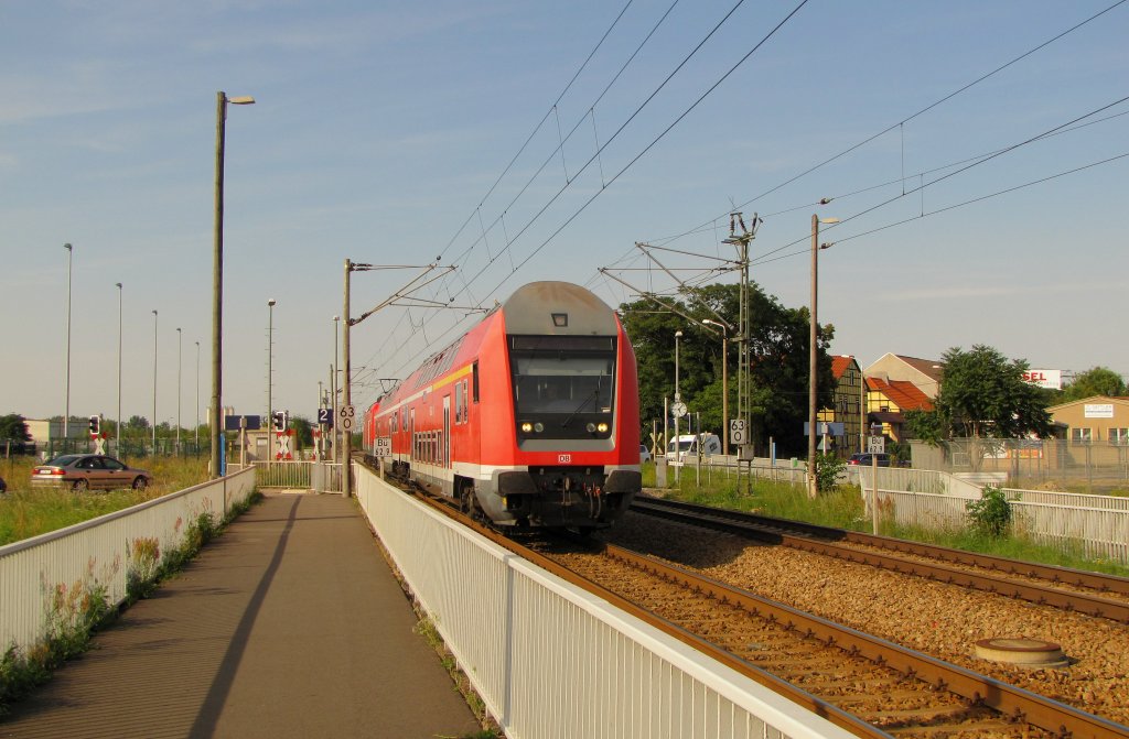 RB 16503 von Smmerda nach Erfurt Hbf, am 14.08.2012 in Erfurt Ost.