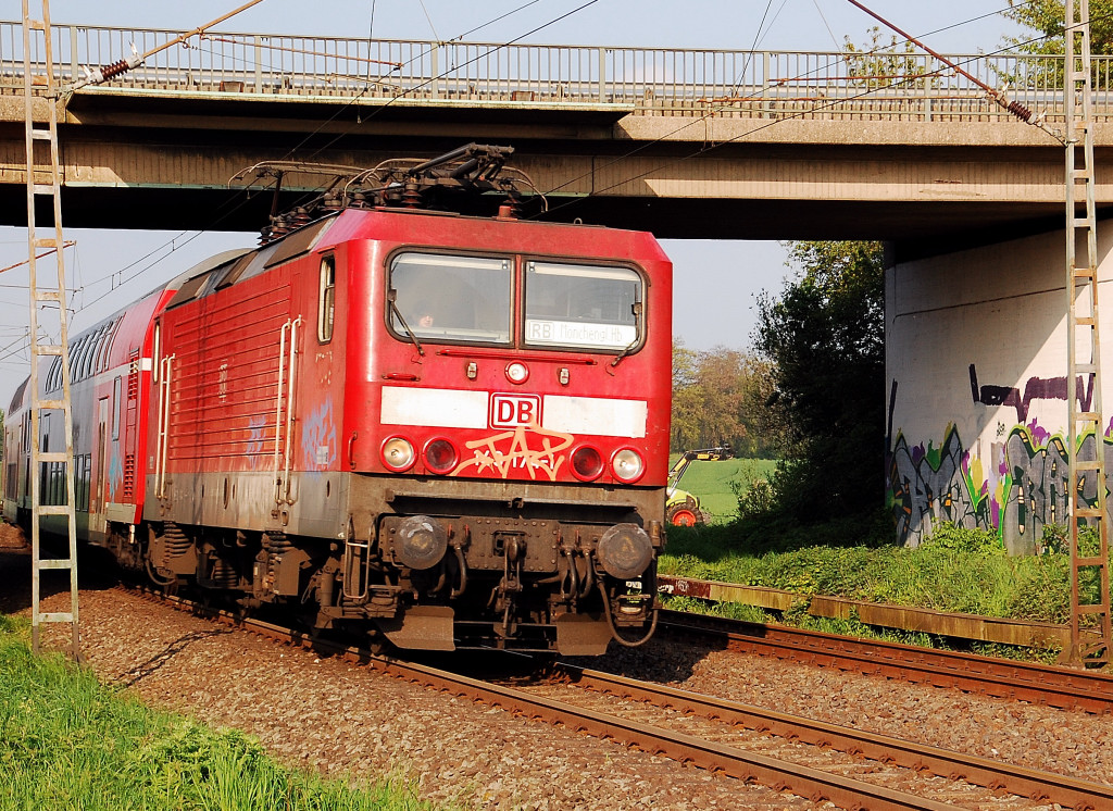RB 27 an der L 116 Brcke bei Grevenbroich Noithausen am 7.5.2012