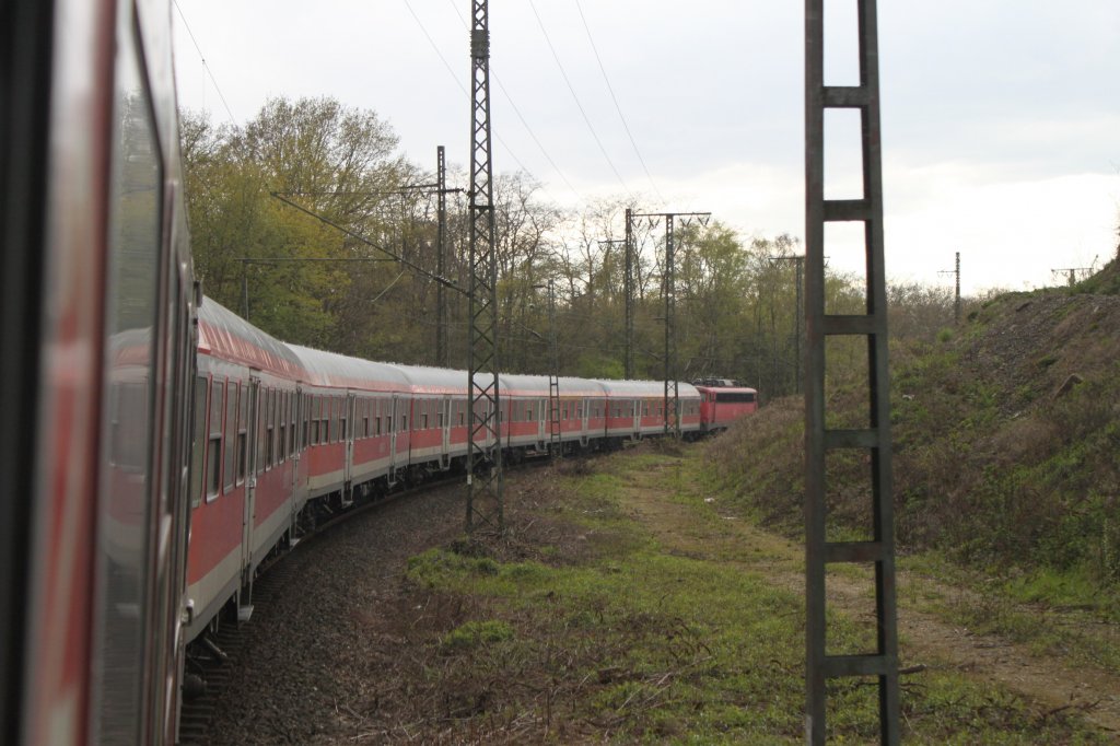 RB 35 kurz vor Duisburg Hbf am 19. April 2012