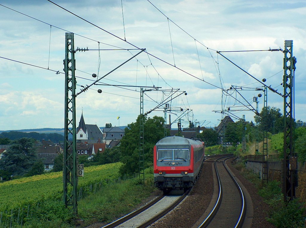 RB 39221 von Koblenz Hbf nach Frakfurt (M) Hbf, bei Hattenheim; 29.07.2008