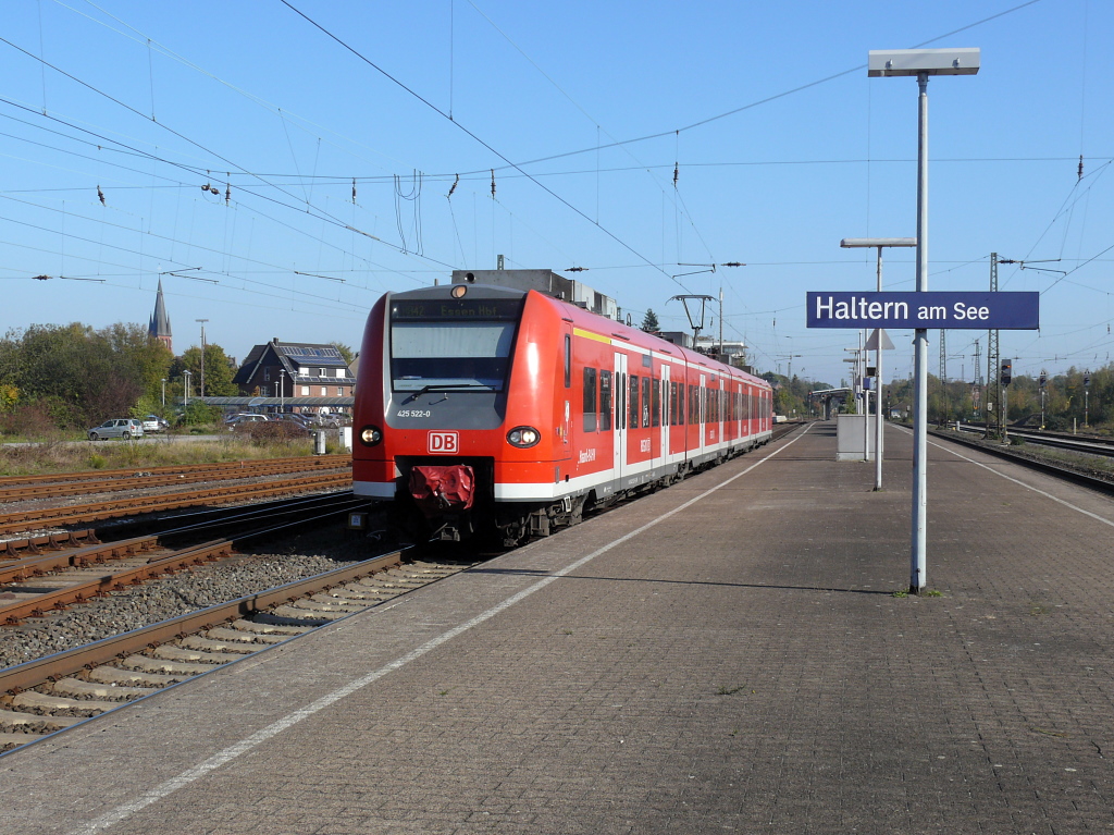 RB 42  Haard-Bahn  (Mnster Hbf-Essen Hbf). Haltern am See, 23.10.2011.