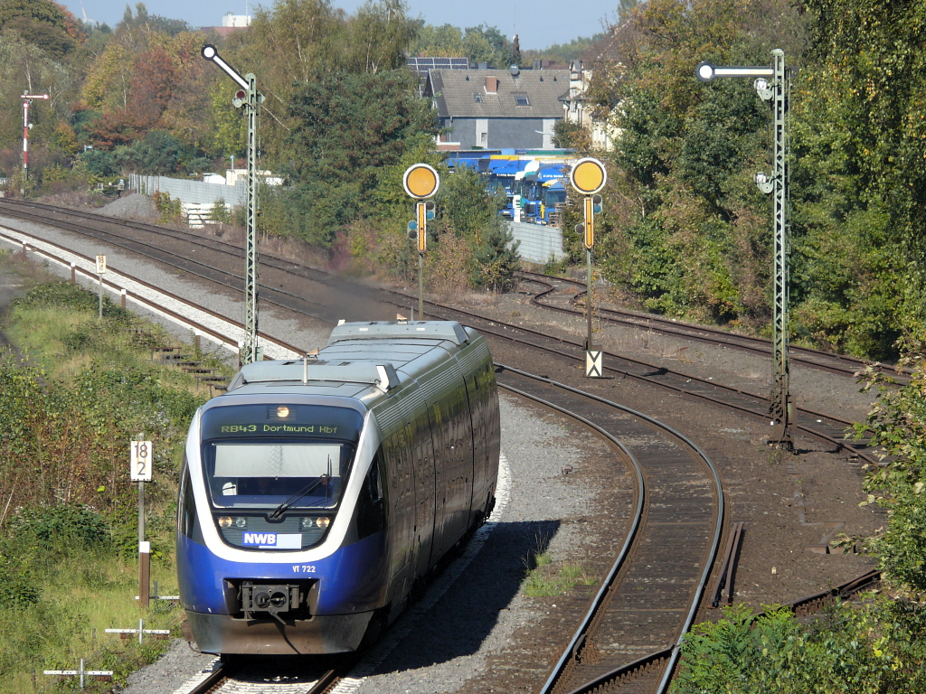 RB 43  Emschertal-Bahn  (Dorsten-Dortmund). Dorsten, 23.10.2011.