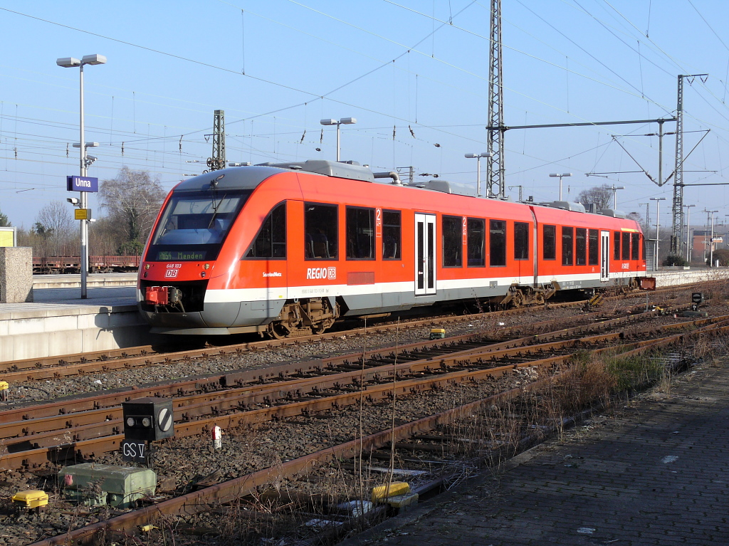 RB 54 (Unna - Menden). Unna, 29.01.2011.