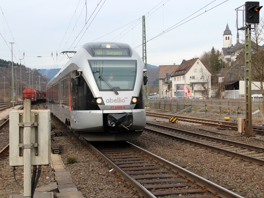 RB 91  Ruhr-Sieg-Bahn  (Hagen Hbf - Siegen Hbf). Finnentrop. 16.03.2013.