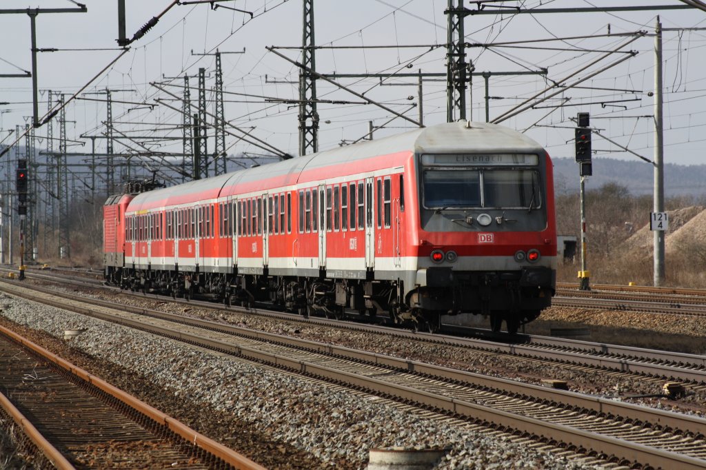 RB1 6312 auf der Fahrt nach Eisenach.fotografiert am 05.03.2010 bei Neuditendorf
