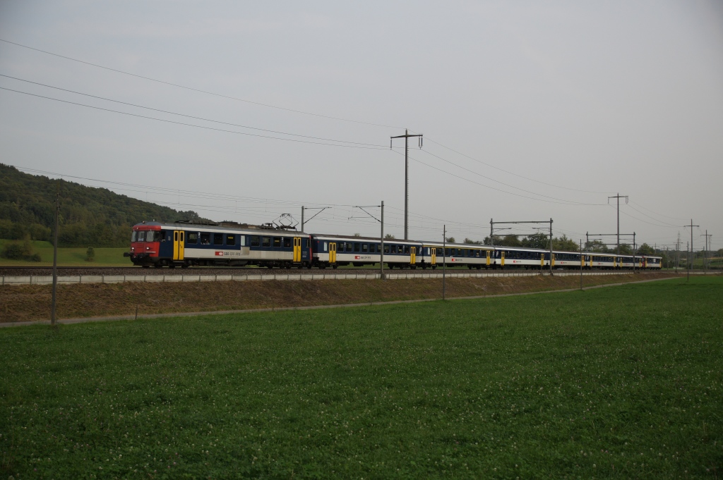 RBe 540 045-2 fhrt am 21.8.12 mit der S 18076 von Glattfelden Richtung Eglisau.