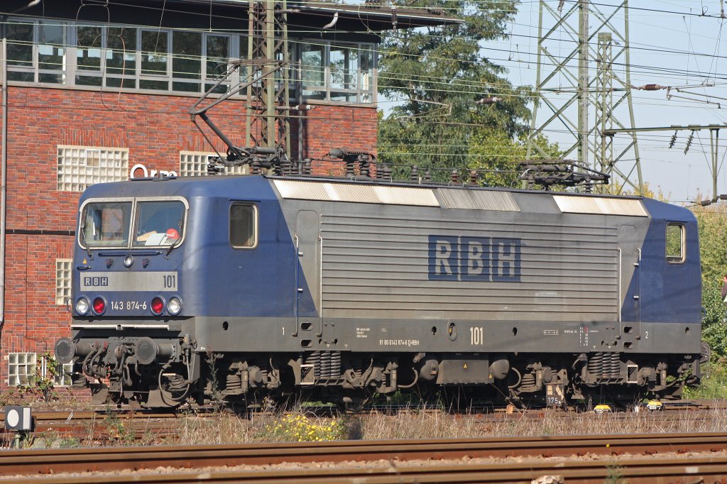 RBH 101 (143 874-6)am 11.10.10 beim Umsetzen in Oberhausen-West