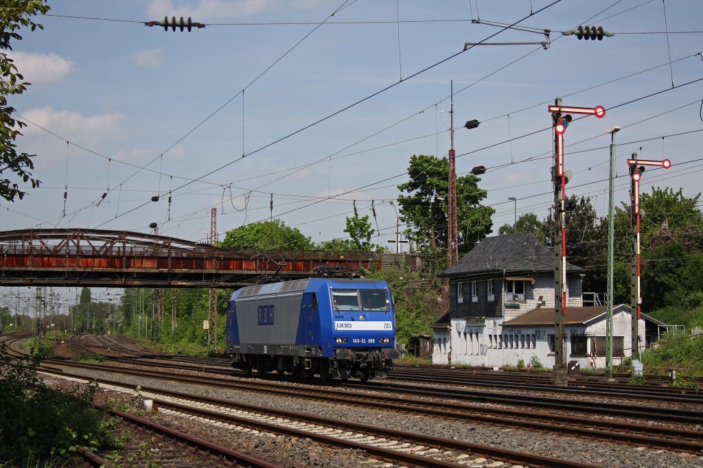 RBH 205 (145-CL 205) am 14.5.12 als Lz in Dsseldorf-Rath.