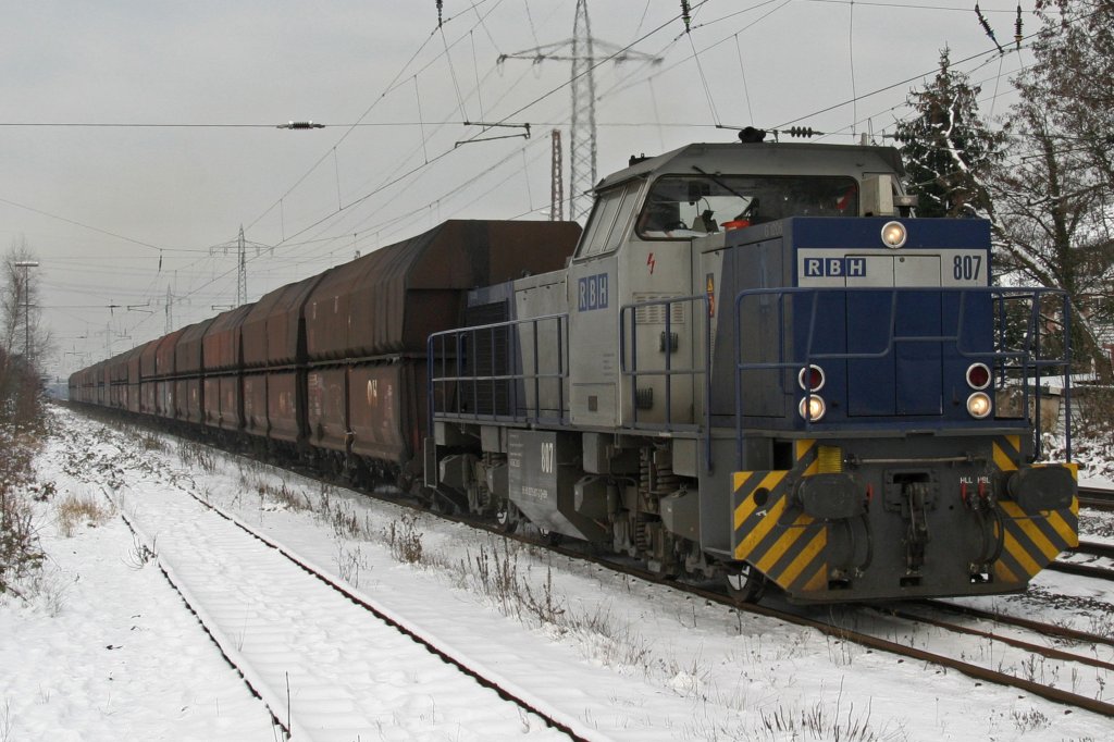 RBH 807 durchfhrt am 6.1.2010 mit einem GZ Ratingen-Lintorf