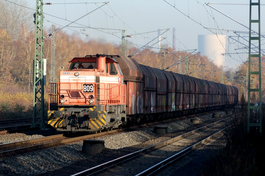 RBH 809 auf der Hamm-Osterfelder Strecke in Recklinghausen-Suderwich 21.11.2011