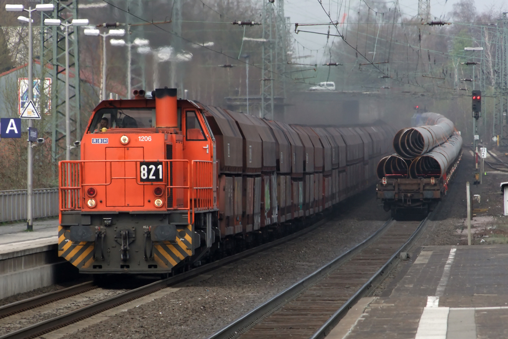 RBH 821 bei der Durchfahrt in Recklinghausen 30.3.2011