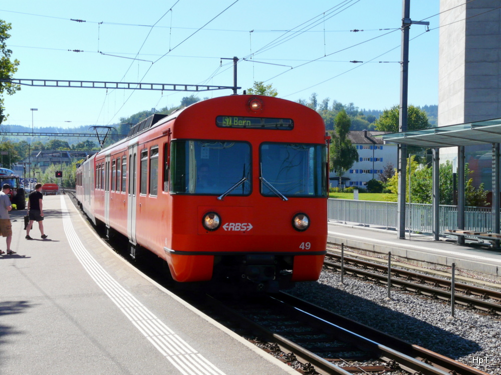 RBS - Be 4/12  49 im Bahnhof Bolligen am 18.08.2012