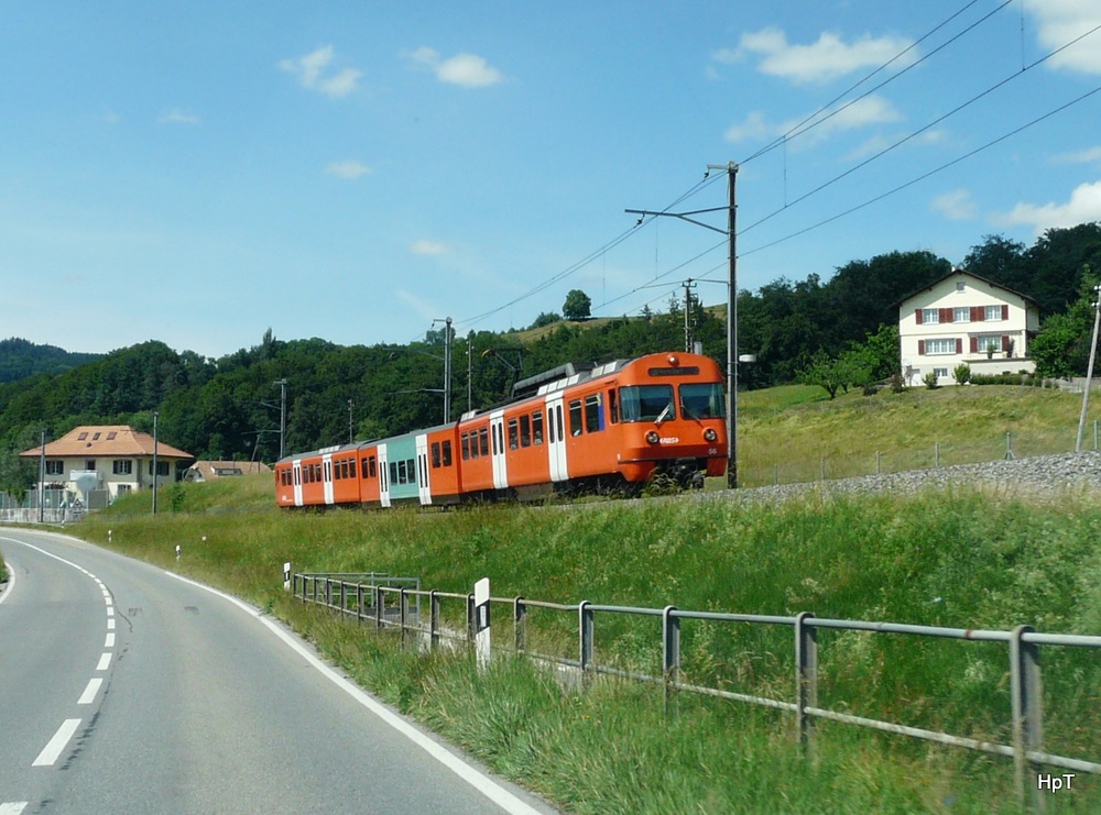 RBS - Be 4/12  56 unterwegs bei Stettlen am 28.05.2011