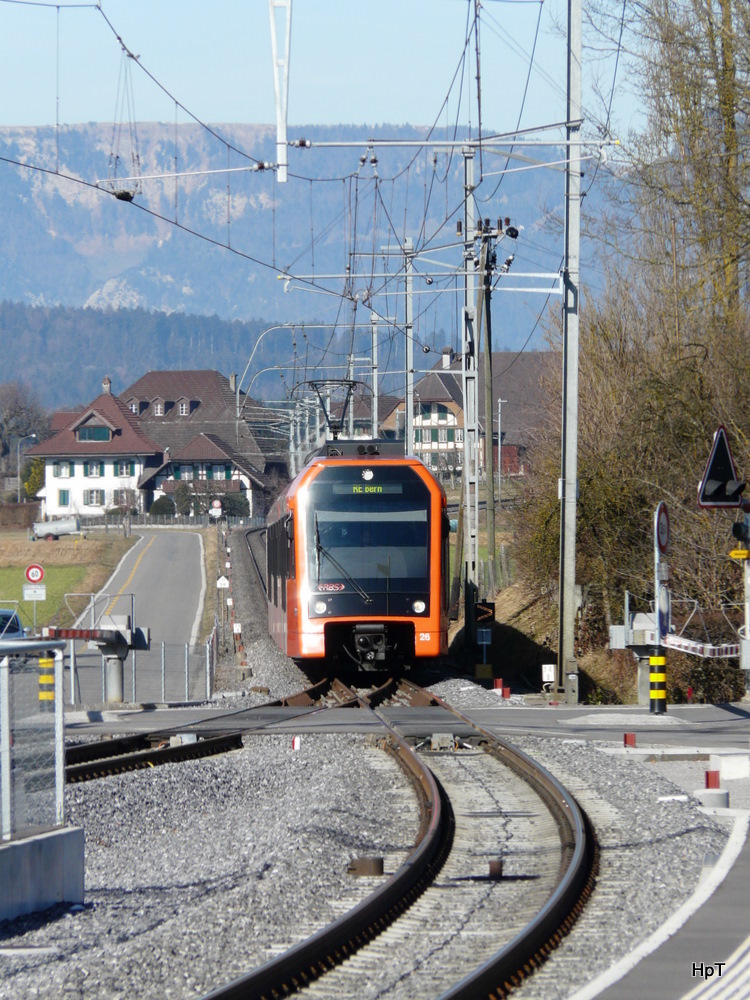 rbs - RABe 4/12  26 unterwegs bei Fraubrunnen am  06.02.2011