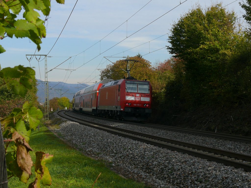 RE 26510 von Basel nach Offenburg in Freiburg St.Georgen am 27.10.11 