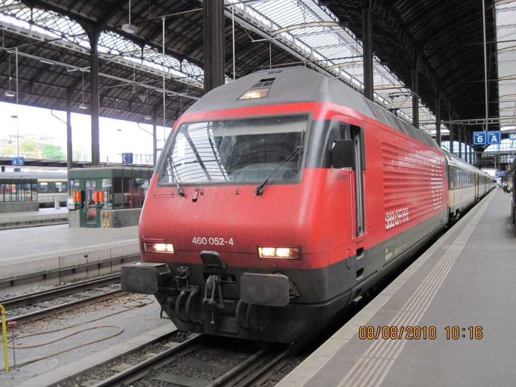 Re 460 052-4 in Basel SBB