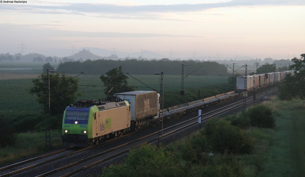 Re 485 006-1 mit einer RoLa bei Hgelheim 7.7.12