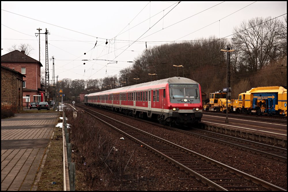 RE Frankfurt(Main)Hbf - Wrzburg Hbf, in Laufach. (14.03.2010)
