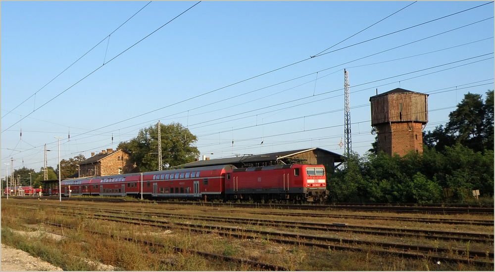 RE nach Falkenberg im Biehlaer Bahnhof, 04.09.2012