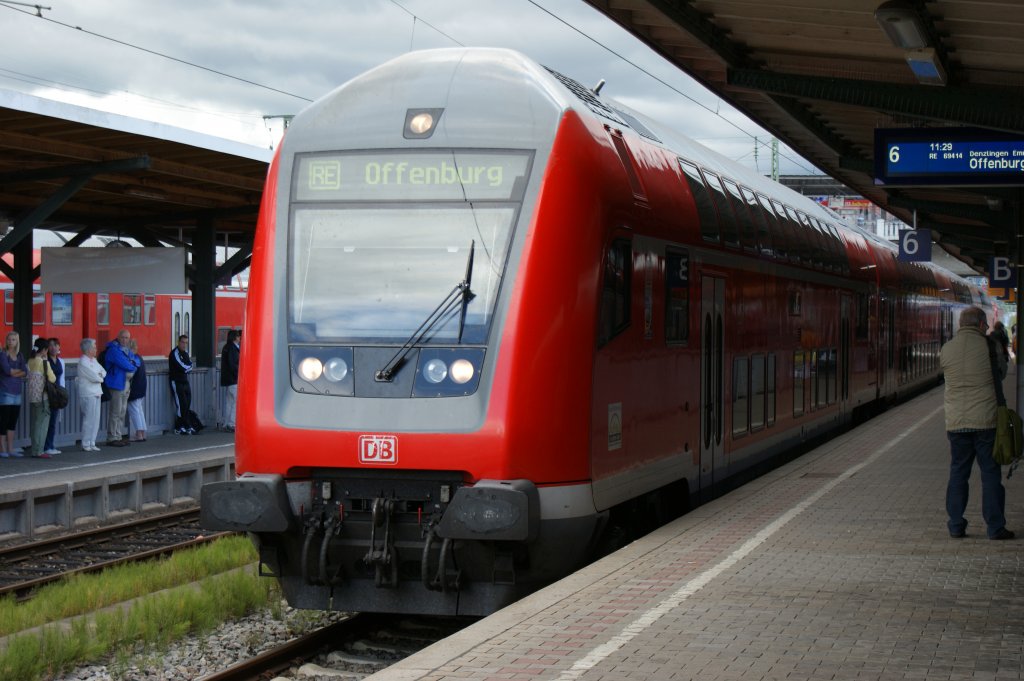 RE nach Offenburg in Freiburg am 27.08.2011