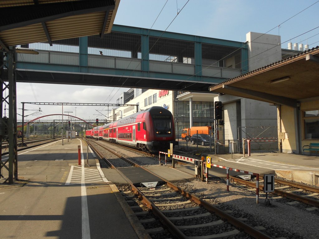 RE der Schwarzwaldbahn von Konstanz nach Karlsruhe, am 13.08.2012 in Konstanz.