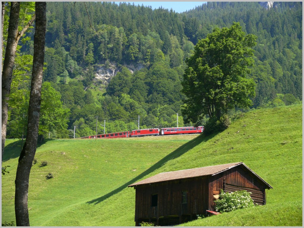 RE1028 bei Klosters Dorf. (26.06.2010)