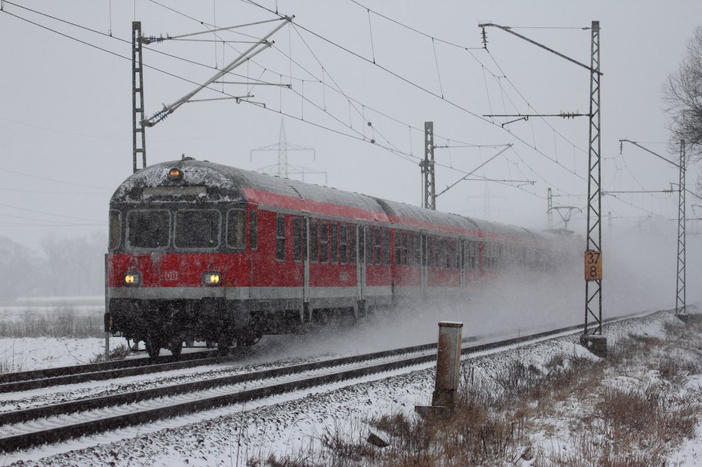 Regionalbahn bei Trieb am 23.02.2013.