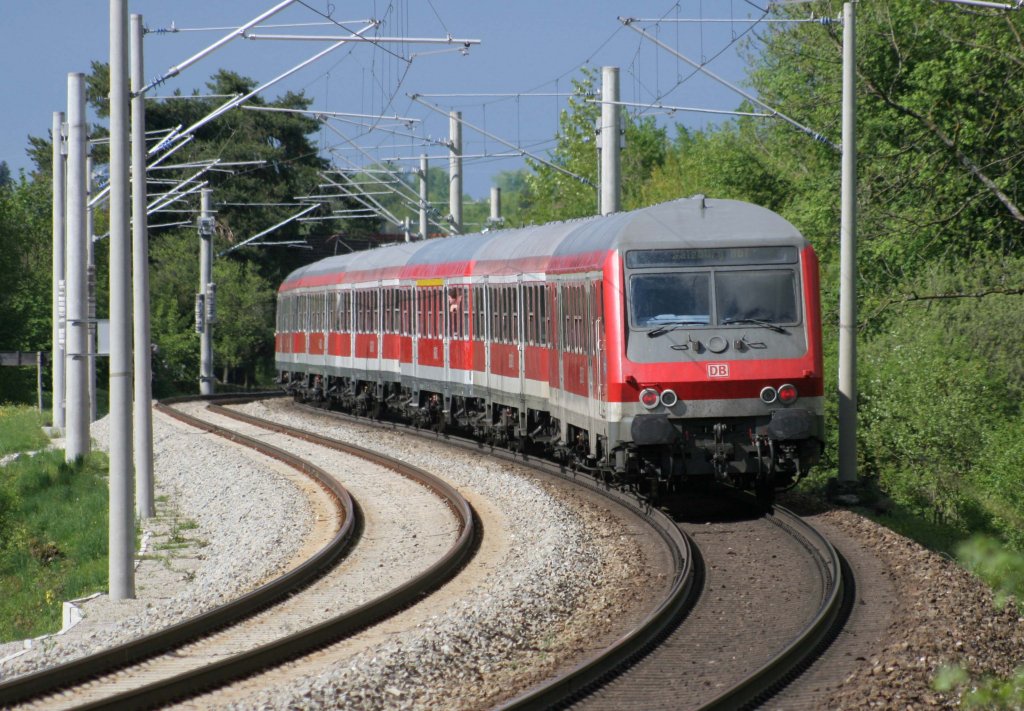 Regionalbahn Mnchen - Salzburg aufgenommen am 05.05.2012 bei Bergen