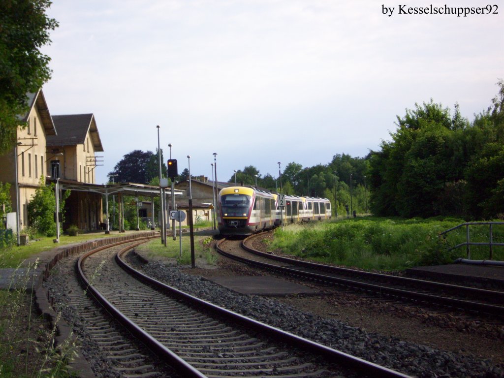 Regionalbahn nach Kamenz im Bahnhof Grorhrsdorf