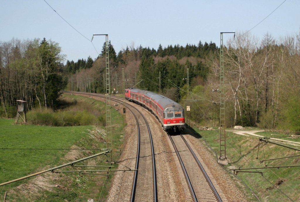Regionalexpress Salzburg - Mnchen bei Lauter am 10.04.2011