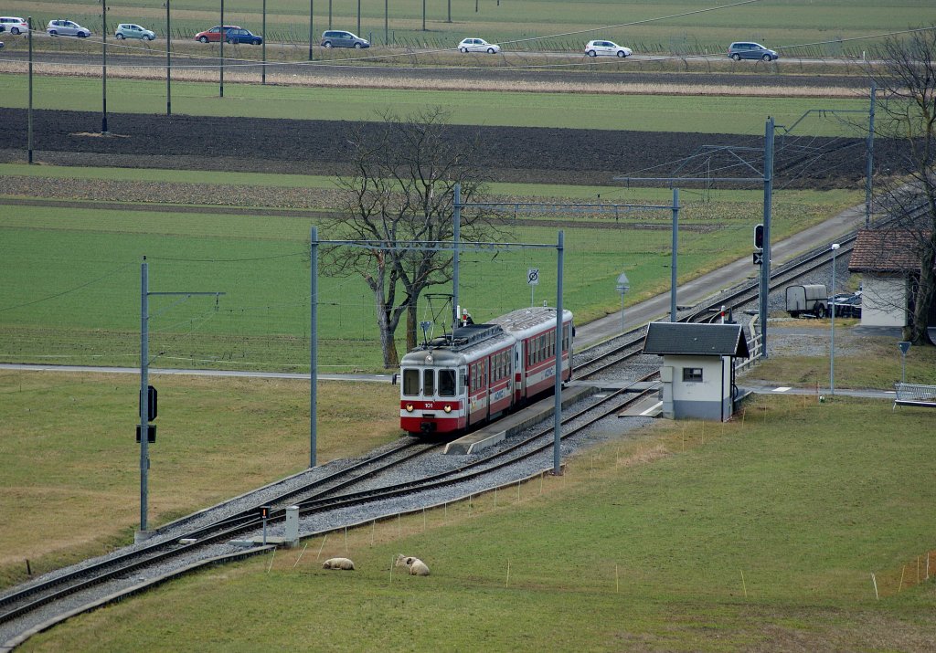 Regionalzug 113 in Villy.
(24.02.2010)