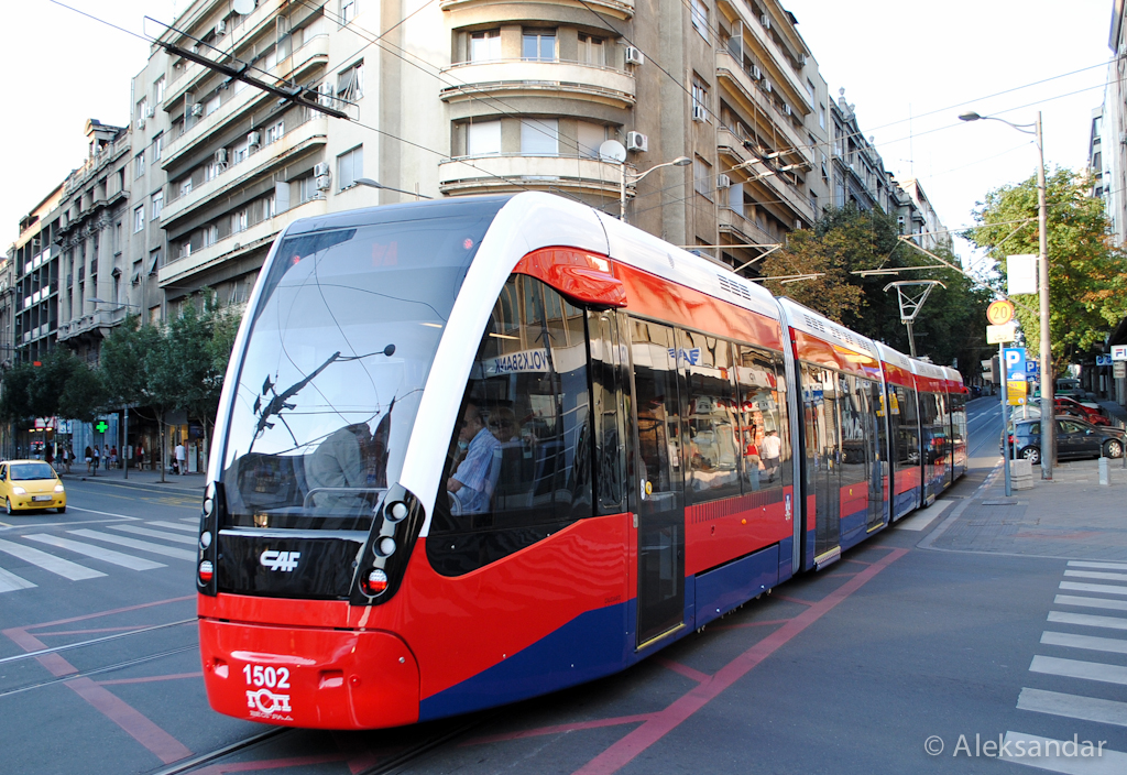 Resavska street, CAF 1502 on route 7, Belgrade