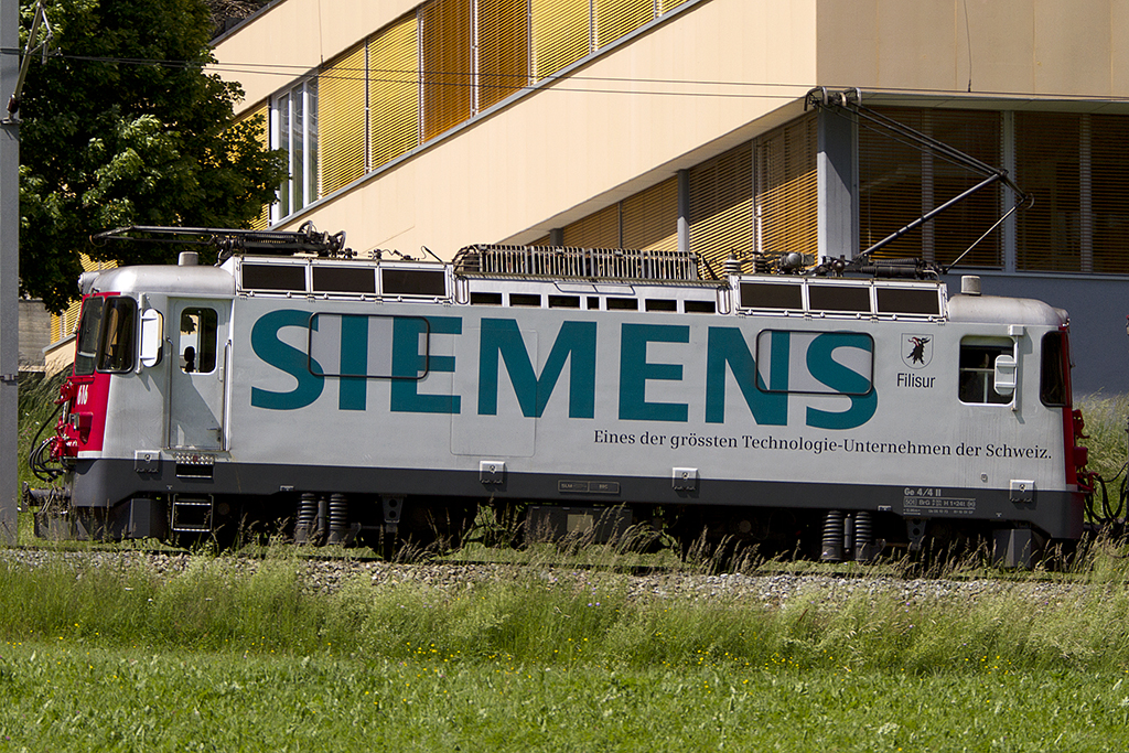 RhB, Ge 4/4 II, 616, 16.06.2012 Disentis 



