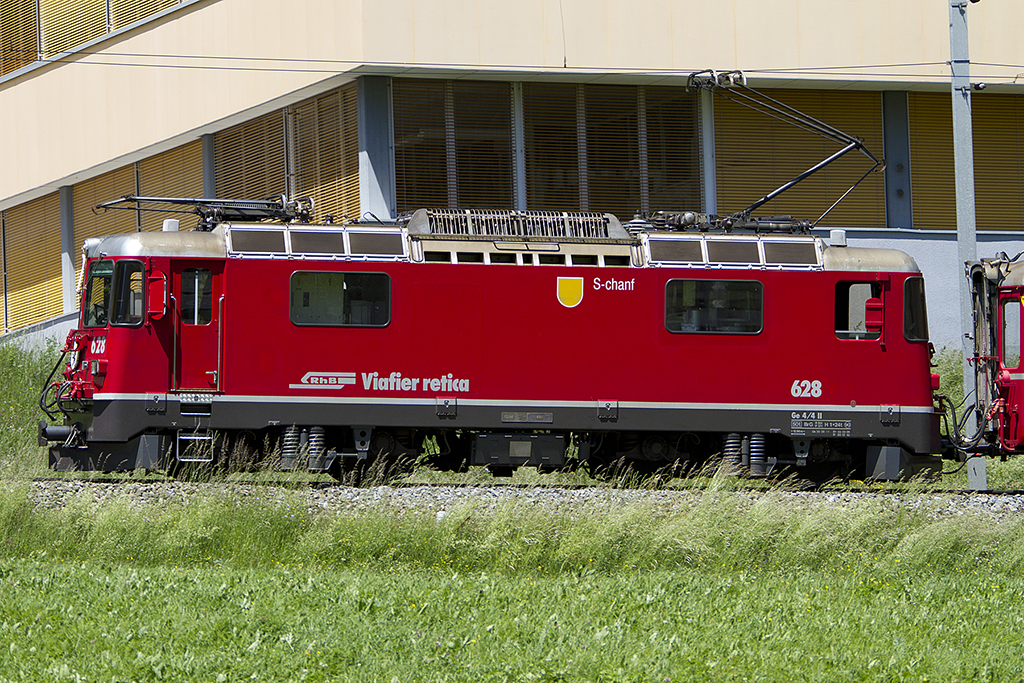 RhB, Ge 4/4 II, 628, 16.06.2012 Disentis 





