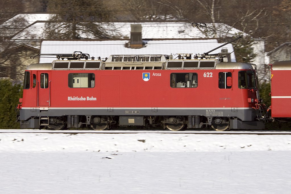 RhB, Ge4-4II, 622 Arosa, 05.12.2009 Domat 


