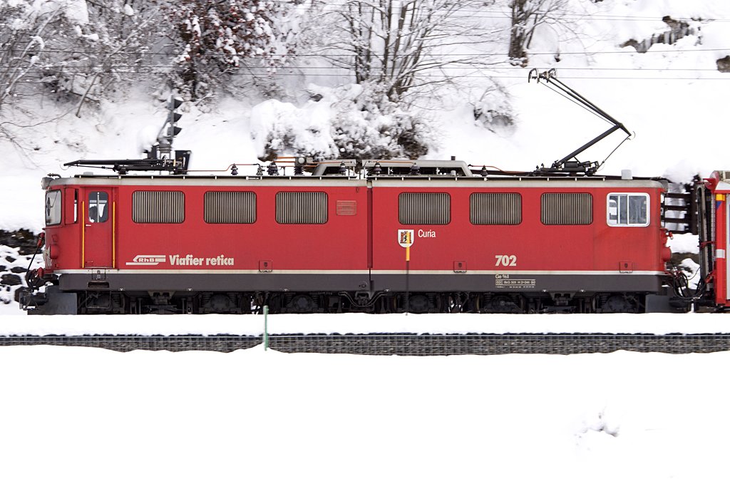 RhB, Ge6-6II, 702 Curia, 05.12.2009 Bergn 