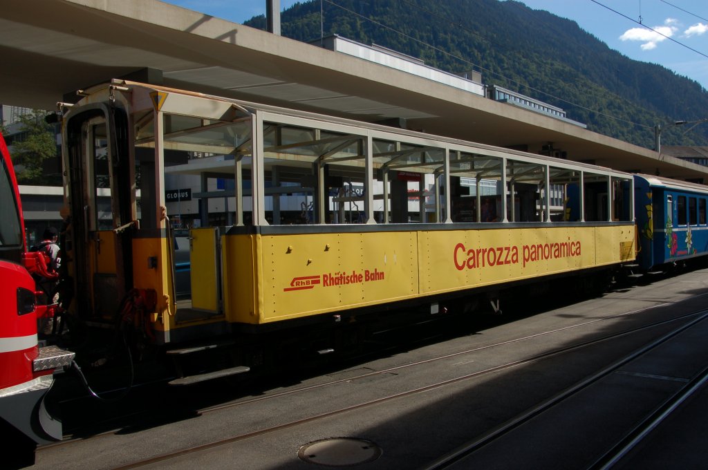 RhB Panoramawagen am 10.08.2011 in Chur.