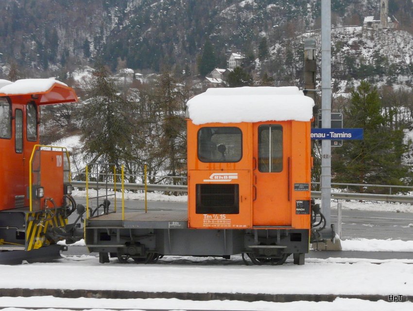 RhB - Rangierlok Tm 2/2 15 in Reichenau am 04.12.2009