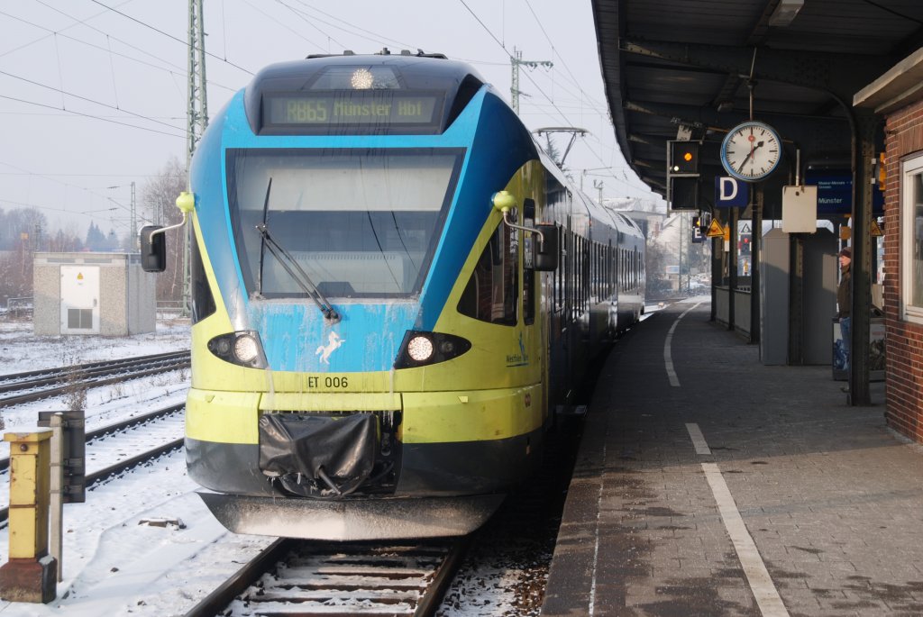 RHEINE (Kreis Steinfurt), 25.01.2010, ET 006 der Westfalenbahn als RB65 nach Münster Hbf