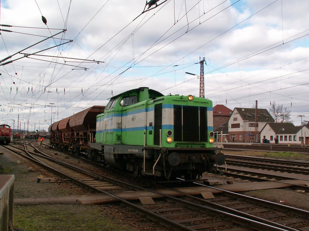 Rhenus 42 ex 211 030 in Dillingen am 20.2.13